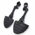 Smt-black Long Angled Adjustable Peg Mounting Kit U Shape Footrest Foot Pegs Compatible With V-star Roadstar Suzuki Boulevard
