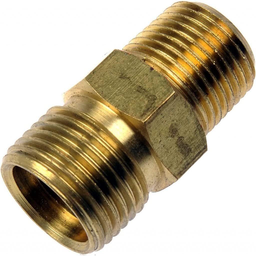 Engine Oil Cooler Line Connector For Oldsmobile Custom Cruiser 1991 1992 Brass Straight Fitting 0 375 In And 75 Ends Part