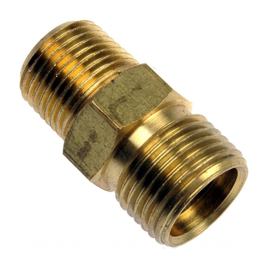 Engine Oil Cooler Line Connector For Oldsmobile Custom Cruiser 1991 1992 Brass Straight Fitting 0 375 In And 75 Ends Part
