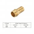 Uxcell Brass Hose Barb Fitting Connector 14mm X G3 8 Male Pipe Adapter 5pcs