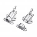 Uxcell Spring Loaded Latch Pin 6pcs Aluminum Alloy Automatic With Screws Round Tip Of Upward For Balcony Window Gate Silver