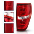 Amerilite Red Clear Brake Rear Direct Oe Replacement Tail Lights For 2009-2014 Ford F150 F-150 Passenger And Driver Side