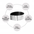 Uxcell Flexible Pipe Coupling 28 2mm Connector With Stainless Steel Hose Clamps Repair Clamp For Plastic And Metal Pipes