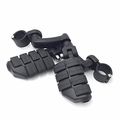 Xkh Group Motorcycle Black Large Footpegs Mounting Kit For Honda Goldwing Vtx1300 Shadow Valkyrie Triumph Road Glide Ultra