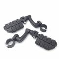 Xkh Group Motorcycle Black Large Footpegs Mounting Kit For Honda Goldwing Vtx1300 Shadow Valkyrie Triumph Road Glide Ultra