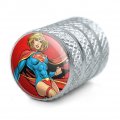 Superman Supergirl Character Tire Rim Wheel Aluminum Valve Stem Caps