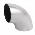 Uxcell 63mmx1mmx133mm 304 Stainless Steel Hand Rail Elbow Fittings 2pcs