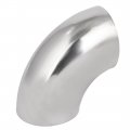 Uxcell 63mmx1mmx133mm 304 Stainless Steel Hand Rail Elbow Fittings 2pcs