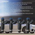 New Set Of 8 Fuel Injectors 25326903 For 2002-2004 Gmc Truck 5 3l V8 Flex 832-12114 832-11182 217-1626