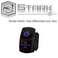 Stark Laser Etched Led Rocker Switch Dual Light 20a 12v On Off 5pin Blue Rear Differential Lock Design 