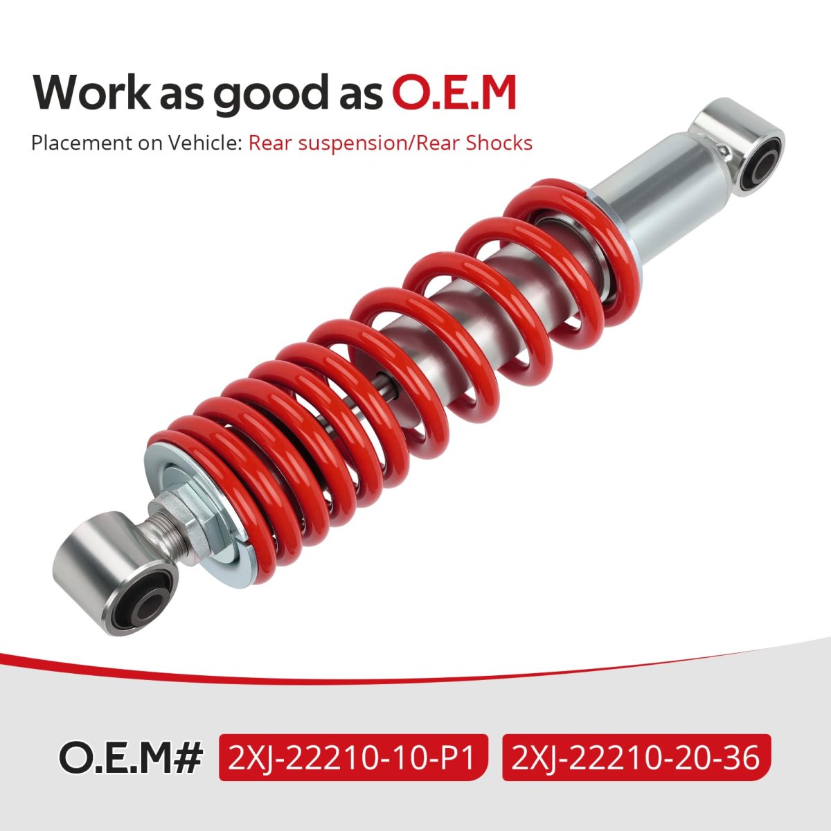 Rear Shock Absorber Red For Yamaha Blaster 200 Yfs200 1988-2006 O E M 2xj-22210-10-p1 2xj-22210-20-36