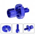 X Autohaux 4 Pcs M8 Clutch Brake Cable Line Adjuster Screws Adjusting Bolt With Slotted For Motorcycle Bike Scooter Aluminum