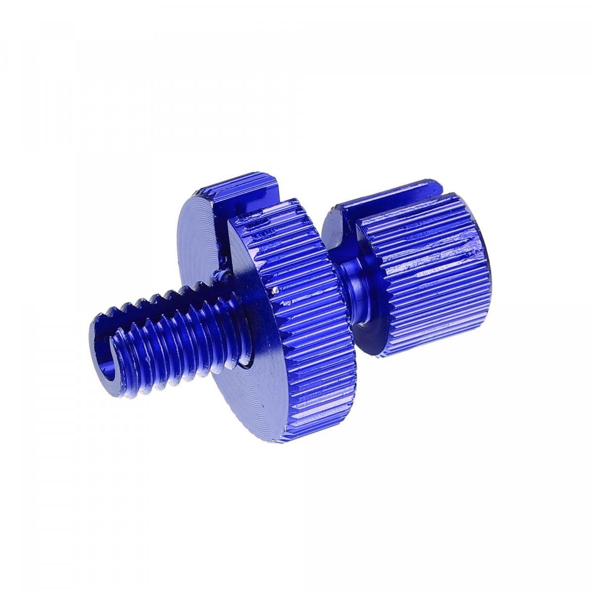 4 Pcs M8 Clutch Brake Cable Line Adjuster Screws Adjusting Bolt With Slotted For Motorcycle Bike Scooter Aluminum Alloy Blue