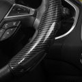 Carbon Fiber Steering Wheel Cover Non Slip Leather Grips Booster Trim Universal For Auto Car Protector Anti Skid Accessory