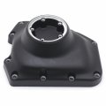 Httmt- Black Cam Cover Engine Compatible With Twin 01- 17 Dyna Softail 16 Touring Trike P N Mt313-073b-mbk