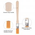Uxcell 24pcs 5 Paint Brush 0 Width Soft Nylon Bristle With Wood Handle For Wall Cabinets Fences