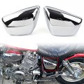 Zhisheng Motorcycle Left Right Side Panel Battery Cover For Yamaha 700 Virago 1984-up 750 1988-up 1000 1100 1986-up Chrome