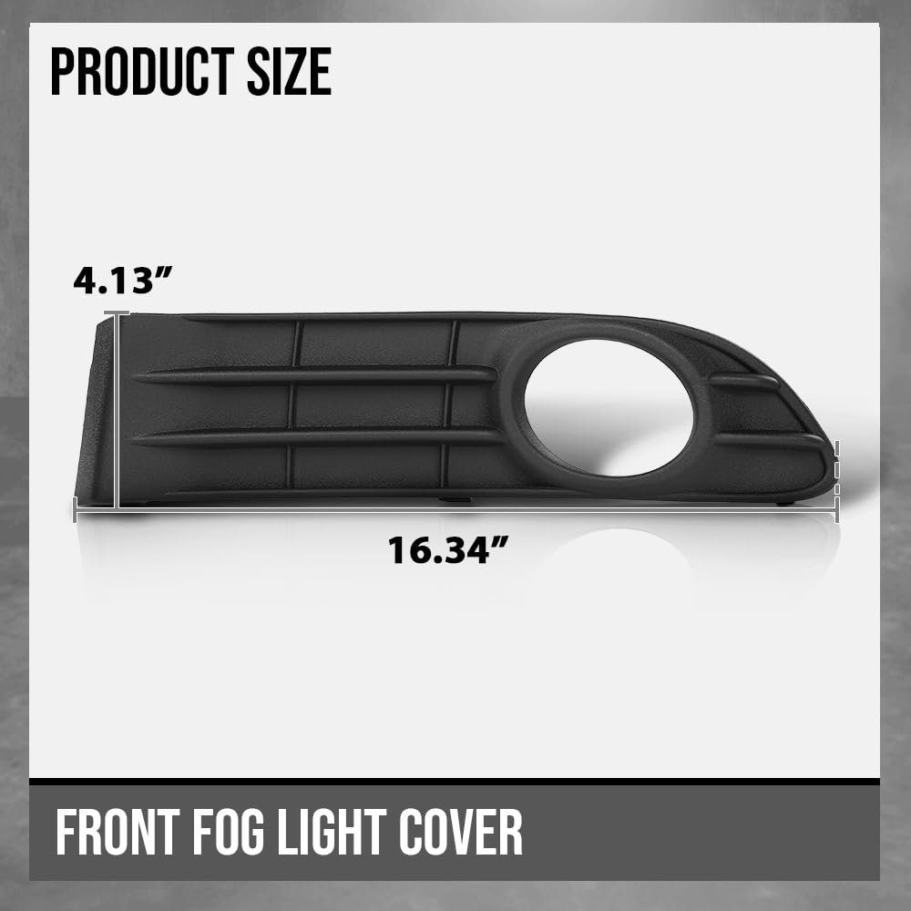 Front Bumper Fog Light Grille Cover Lh Rh For Volvo S40 V50 S50 2008 2009 2010 2011 2012 Black 30744919 30744920