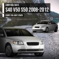 Front Bumper Fog Light Grille Cover Lh Rh For Volvo S40 V50 S50 2008 2009 2010 2011 2012 Black 30744919 30744920