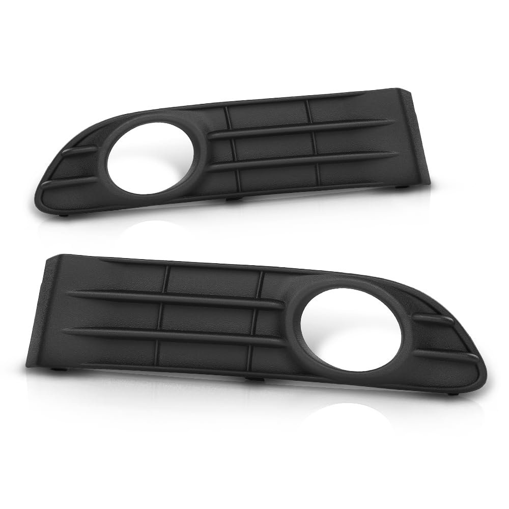 Front Bumper Fog Light Grille Cover Lh Rh For Volvo S40 V50 S50 2008 2009 2010 2011 2012 Black 30744919 30744920