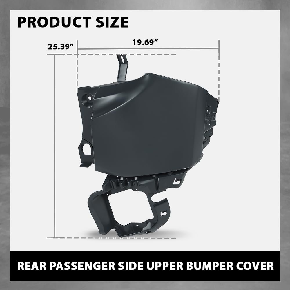 Rear Right Bumper Cover Upper For Jeep Renegade 2015 2023 Passenger Side Black 6sc03tzzaa 5vw86tzzaa 5vw86nkpaa