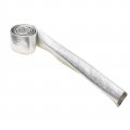 Aluminum Fiberglass Heat Shield Sleeve 3 4 In Id Ft Silver Insulated Protection For Braided Hoses Fuel Lines Cables And Wiring