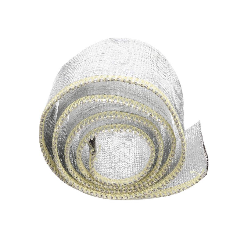 Aluminum Fiberglass Heat Shield Sleeve 3 4 In Id Ft Silver Insulated Protection For Braided Hoses Fuel Lines Cables And Wiring