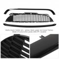 Centre Bumper Grill 3pcs Glossy Black Front Hood Molding Grille Surround Cover Trim Kits For R55 R56 R57 R58 R59 S Jcw