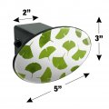 Ginko Biloba Leaves Pattern Oval Tow Trailer Hitch Cover Plug Insert