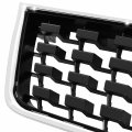 Ni1200248 Factory Style Front Bumper Grill Grille Assembly With Chrome Frame Compatible Nissan Sentra 2008-2009 Painted Black