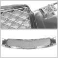 Compatible With Cadillac Deville Abs Plastic Diamond Mesh Front Bumper Grille Chrome 8th Gen