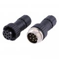 9 Pin Connector Male And Female Gx16 Even Joint Waterproof Aviation Plug