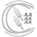 Nghtmre 2pcs Brake Bleeder Hose With Check Valve Motorcycle Car Hydraulic Bleeding Kit 