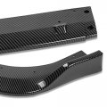 Auto Dynasty 3pcs Ra-style Car Front Bumper Lip Spoiler Wing Body Kit Compatible With Honda Accord Sedan 18-22 Carbon Fiber