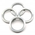 Hub Centric Rings 73 1mm Od To 57mm Id Silver Aluminum Hubcentric For 1 Vehicle Hubs And 1 Wheel Center Bore Pack Of Centric 