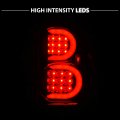 Amerilite For 2002-2009 Chevy Trailblazer Ext Clear Black C-type Led Tube Tail Lights Brake Lamps Pair Driver And Passenger