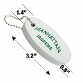 Graphics More Manhattan College Secondary Logo Floating Keychain Oval Foam Fishing Boat Buoy Key Float