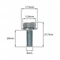 Metric Differential Cover Bolt Kit M8-1 25x20mm Replacement For Chevrolet Gmc 1994 Up Silverado Sierra Tahoe Suburban 10-bolt
