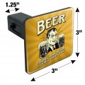 Beer Double Your Vision Fun Funny Humor Tow Trailer Hitch Cover Plug Insert