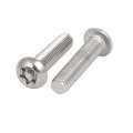 Uxcella M6x25mm 304 Stainless Steel Button Head Torx Security Tamper Proof Screws 10pcs