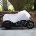 X Autohaux Motorcycle Cover Lightweight Half Outdoor Waterproof Rain Dust Protector Silver Tone L Size For Most Full Dress