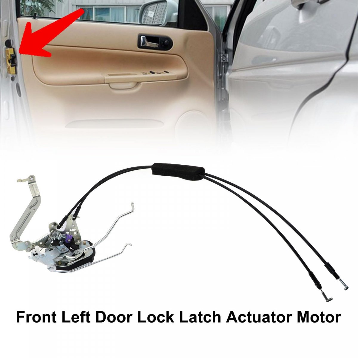 Front Left Door Lock Latch Actuator Motor Assembly For Toyota Sequoia 2001-2007 Tundra 2005-2006 Double Cab Replacement