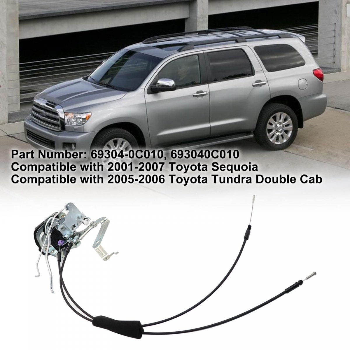 Front Left Door Lock Latch Actuator Motor Assembly For Toyota Sequoia 2001-2007 Tundra 2005-2006 Double Cab Replacement