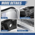 4pcs Switchback U-led Drl Composite Headlights Assembly And Bumper Lamps Compatible With Chevy Express Gmc Savana 1500-4500