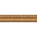 Flower Molding Peel And Stick Wall Border Easy To Apply Gold Brown 