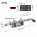 Uxcell Barrel Bolt Latch 2pcs 12x165mm Stainless Steel Spring Loaded Gate Pin Sliding Door Lock For Trailer Doors Cabinets