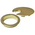 Electriduct 2-3 8 Metal Desk Grommet Two-piece Design Brushed Nickel