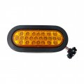 Fortpro 6 Amber Oval Marker Tail Turn Led Light With 24 Leds And Lens F235177 
