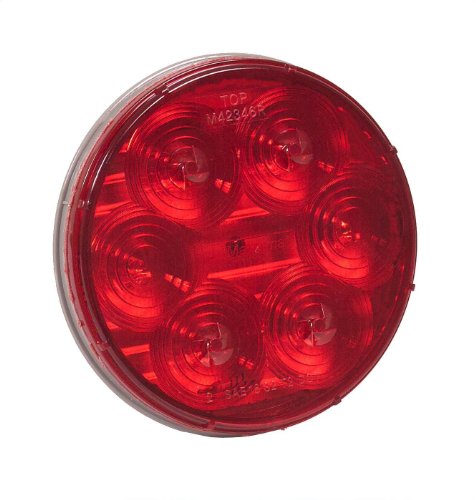 Maxxima 4 Round Light Led Red 6-diode M42346r