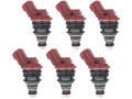 Fuel Injector Kit 6 Piece For 1991-1998 Nissan 240sx 2 4l 4-cylinder 